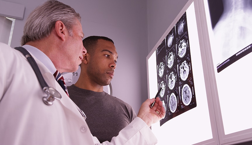 Brain Injury Viewing traumatic brain injury xray